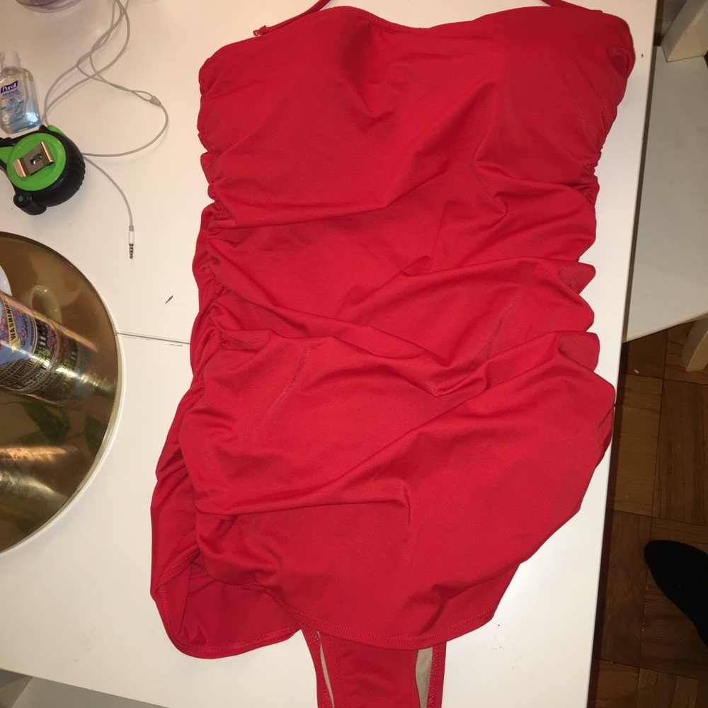 J Crew 14 Women’s Ruched One Piece Swimsuit